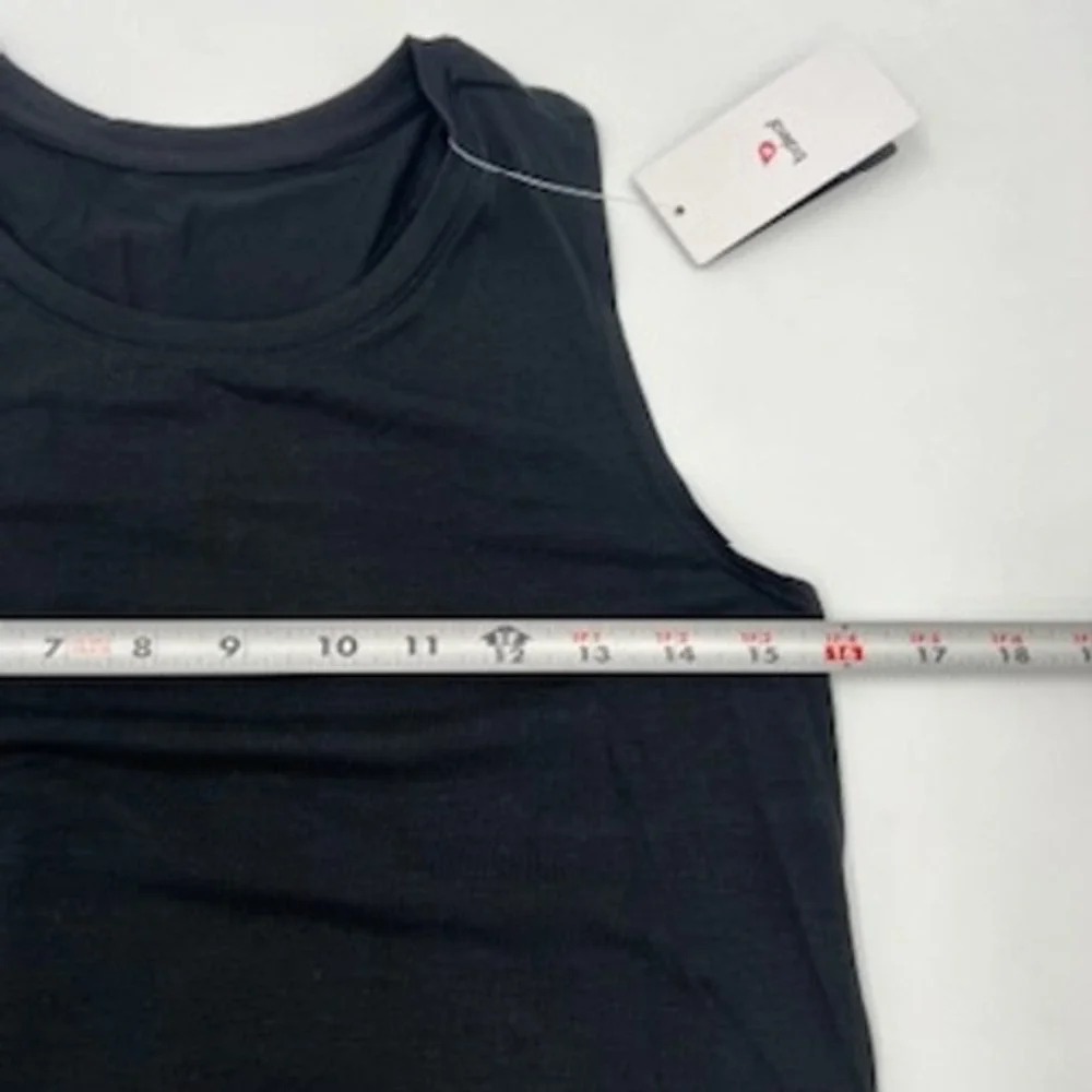 Baleaf Womens Black Racerback Athletic Tank Top High Low Hem Size XS New - Picture 6 of 10